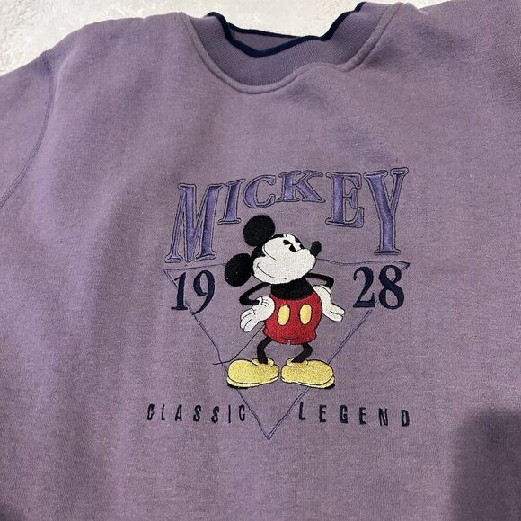 Vtg Mickey Mouse 1928 Classic Legend Size XLarge‎ Crewneck Sweatshirt Thrashed - Picture 5 of 8